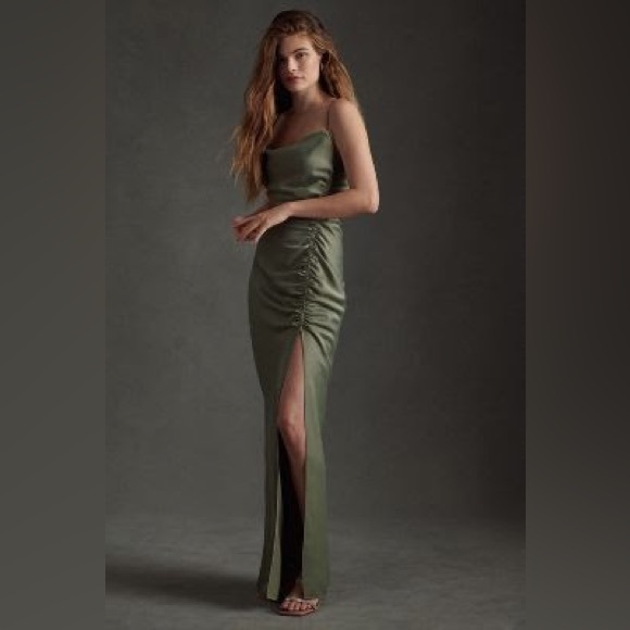 BHLDN Dresses & Skirts - BHLDN JENNINGS SATIN CHARMEUSE DRESS